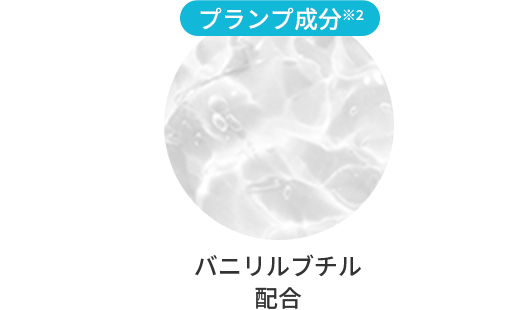 プランプ成分※2 バニリルブチン配合